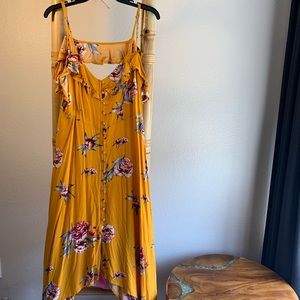 Large flower maxi dress - target - like new